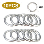 Car Engine Oil Pan Drain Screw Gasket 14mm I.D. Aluminium Sealing Circle Transmission Oil Drain Plug Gasket for Volkswagen Audi