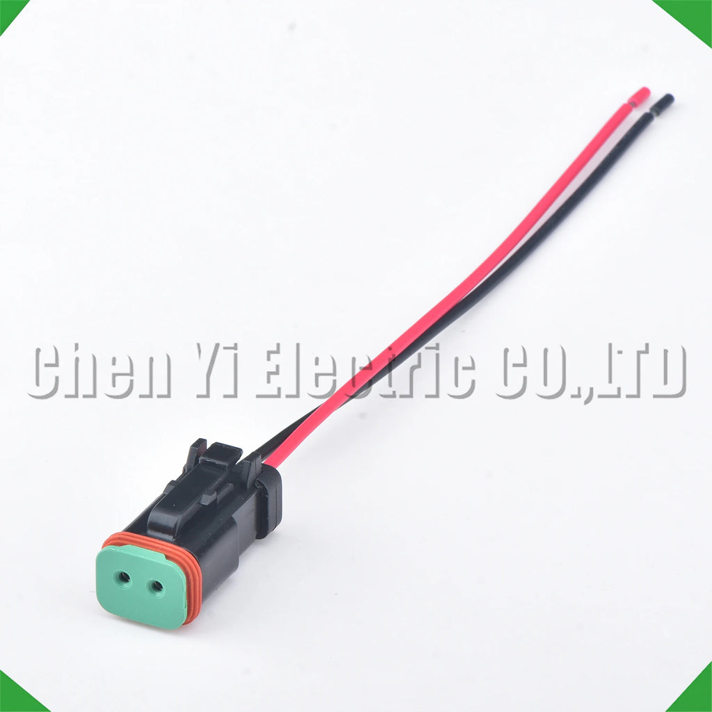 2-Pin Wire Harness Harness Waterproof Connector excavator headlight headlight