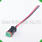 2-Pin Wire Harness Harness Waterproof Connector excavator headlight headlight