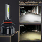 H7 H4 Canbus LED Light Bulb H1 H8 H9 H11 9005 HB3 Headlight Mini Size Design Wireless Super Bright CSP Chips 30000LM 6000K Amagi