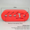Universal Car Exhaust Pipe Mount Brackets Hanger Insulator Polyurethane Hanger Liner Bracket 2 Holes 4 Holes