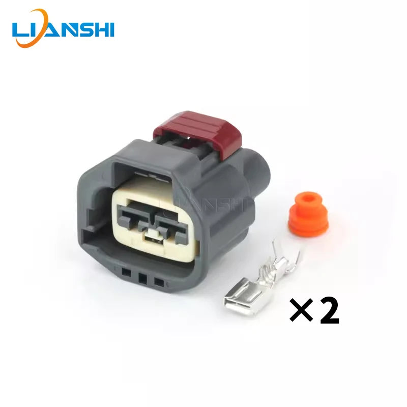 7282(7283)-5596-10 Automotive vacuum pump sensor 2-hole plug DJ70258-6.3-11/21 rubber shell with terminal