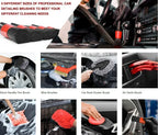 Car Wheel Multifunction Cleaning Brush Long Soft Handle Rim Hub Microfiber Brush Tire Detail Brush Auto Motorcycle Washing Amagi