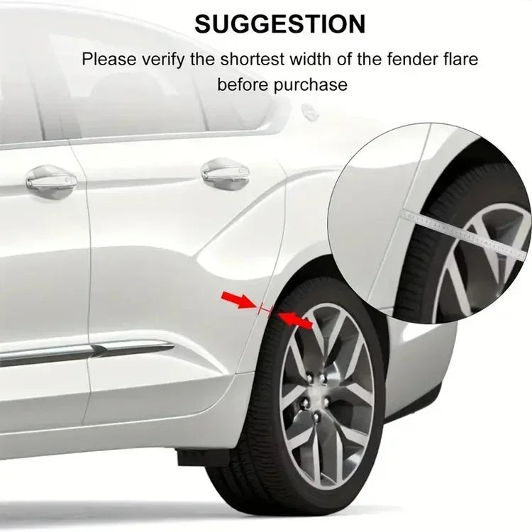 Universal Fender Flare Car Wheel Eyebrow Protector Lip Wheel-arch Trim Arch Extenders Scratch Proof Rubber Seal Strip Amagi