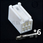 6 Pin Auto central control host connector bgm park assist CD player audio Plug 90980-12012 For Toyota Lexus Mitsubishi Mazda
