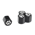 4pcs Tire Valve Covers Universal Fit Cute Pet Paw Pattern Protects Stems from Dust Debris Suitable Car Trucks Motorcycles Amagi