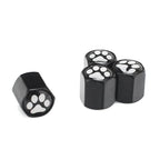 4pcs Tire Valve Covers Universal Fit Cute Pet Paw Pattern Protects Stems from Dust Debris Suitable Car Trucks Motorcycles Amagi