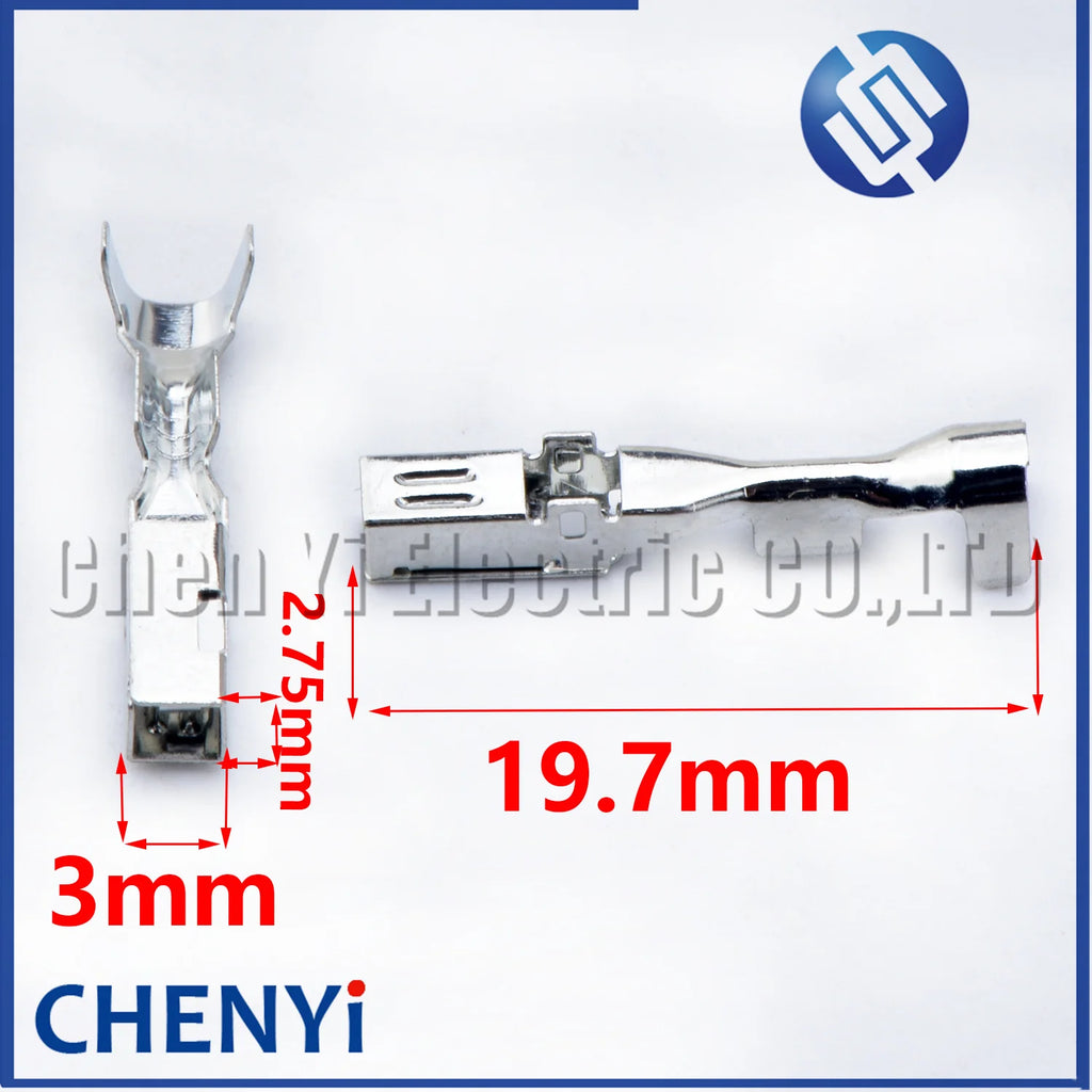 50 Pcs terminal Pin TP035-00200 13698813 For Hyundai Kia Automotive Headlight Assembly Wiring Plug HP066-08021 HP066-10021