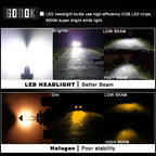 H7 Led Headlight Turbo 24000LM 110W 3570 Chips H1 H4 LED Bulbs Lamps 4300K 6000K 8000K 16000LM 80W H8 H9 H11 Fog Lights Amagi