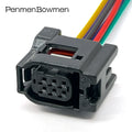 1 Set 6 Pin Auto Reversing Radar Probe Electrical Cable Connectors Wire Harness Plug 12382 6189-1142 6189-7042 For Toyota RAV4 C
