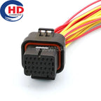 26 Pin Connector Unsealed Series Male Female Connector Cable Plug Motorcycle Electrical Harnesses Wiring Harness 3-1437290-7