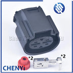 2 Pin female 6.3mm Automotive waterproof Electronic fan resistance connector fuse power box  plug 1897214-1 For Hyundai Kia