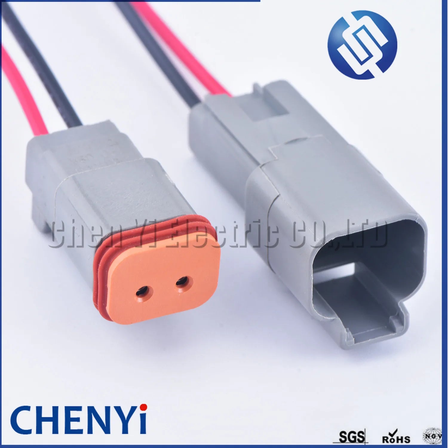 Deutsch DT series 2 Pin male or female Auto Waterproof Connector DT06-2S DT04-2P Automotive Electrical Wire Harness pigtail Plug