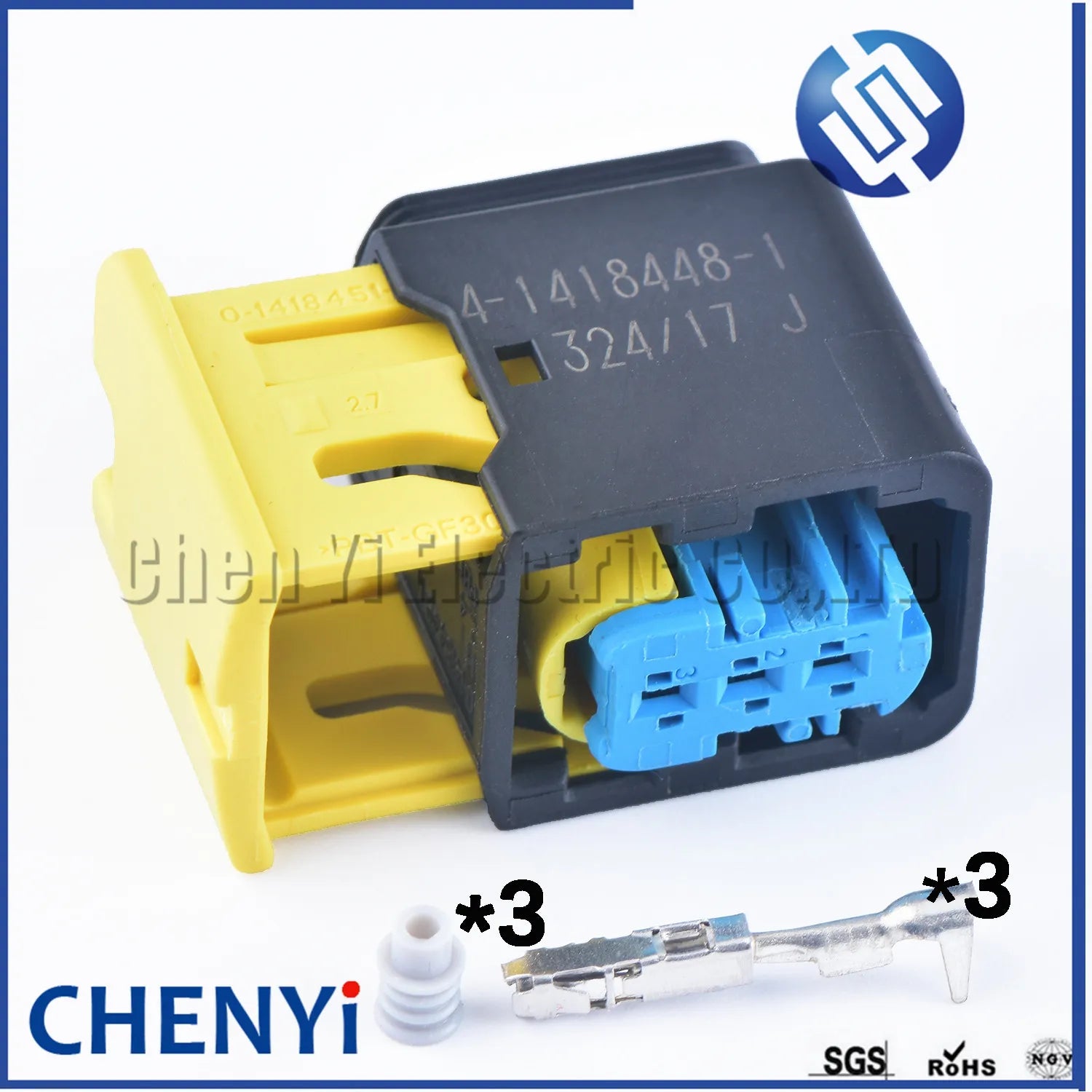 3 Pin Auto Waterproof Connector Urea Pump Motor Plug New Energy Wiring Harness Socket 1418448-1 4-1418448-1 4-1670730-1