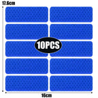 10pcs Car Bumper Reflective Safety Strip Sticker Warning Reflector Tape Auto Car Accessories Exterior Interior Reflector Sticker
