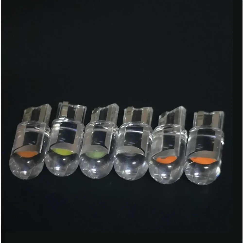 Car 12V COB Wedge Lamp with Glass Housing T10 Crystal One Piece Light Universal Waterproof LED Bulb Automotive Lighting Tools