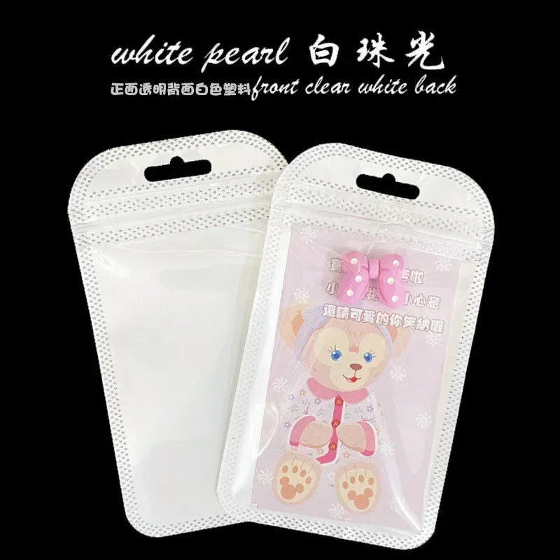 Colorful Laser Ziplock Bag Packaging Bags For Earring Jewelry Display Bags Pouch Gift Packaging Resealable Storage Bag Amagi