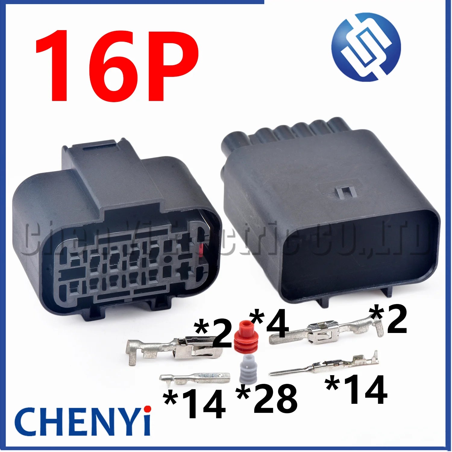 16 Pin Car bumper radar sensor connector Trailer power harness socket plug 2304884-1 2404880-1 2304887-1 2404884-1 521194A