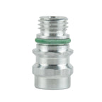 A/C Service Valve High Side R-134a Port Adapter With Replaceable Valve Cores Air Conditioning Pipeline