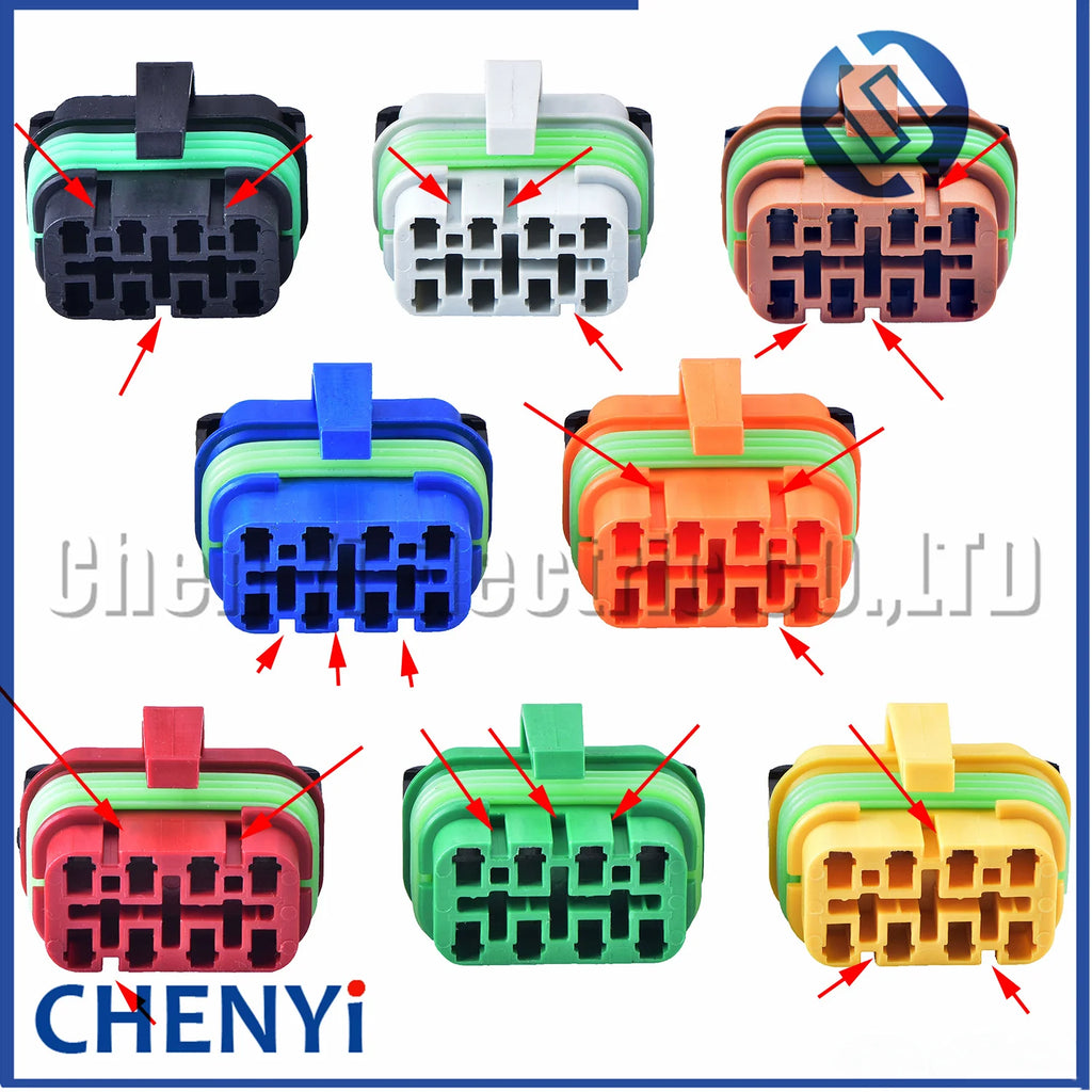 8 Pin Auto Waterproof connector harness plug 32006-D22 32006-E22 32006-H22 32006-C22 32006-B22 32006-A22 32006-F22 32006-G22