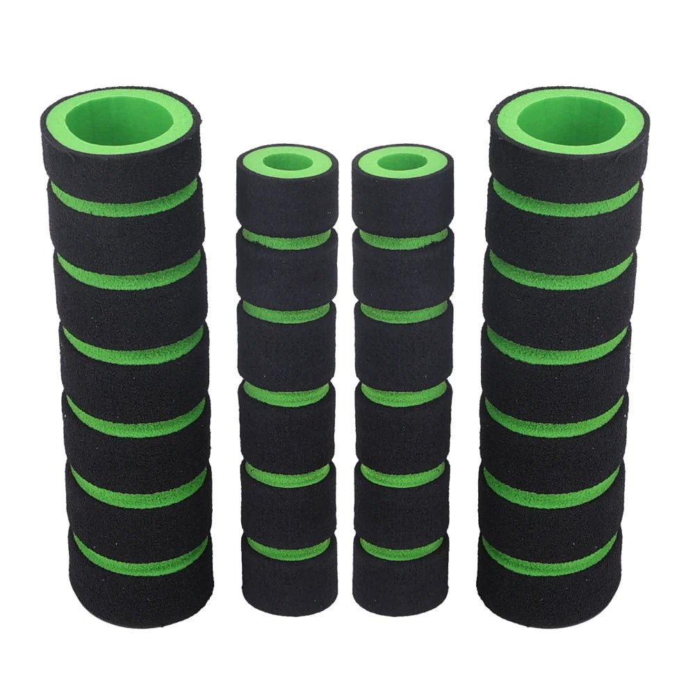 4PCS/SET Bicycle and Motorcycle Handlebar Foam Sponge Grip Cover Universal Anti-slip Soft Handlebar Modification Accessories