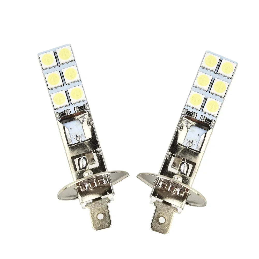 Upgrade 2PC NEW H1 6000K Super White 55W LED Headlight Bulbs Kit Fog Driving Light Voiture Wholesale Quick Delivery CSV Amagi