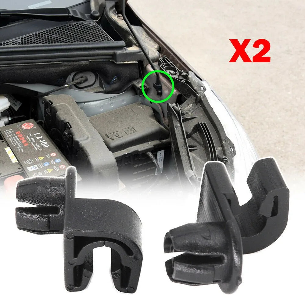 2Pcs Hood Bonnet Stay Rod Clip For Berlingo C3 C4 2008 301 208 308 Partner Car ABS Plastic Hood Fastener Retainer