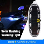 Motorcycle Solar Flashing Warning Light Led Warning Safety Flashing Light Anti-rear Strobe Light For Electric Bicycle Amagi