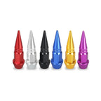 4pcs Premium Aluminum Spike Wheel Stem Caps 45/60mm for Cars Trucks Bikes Motocycles Valve Dust Protection with Edgy Style amagi