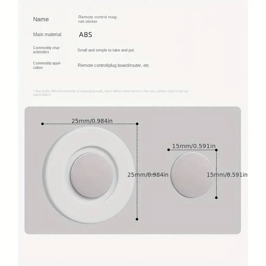 Magnet Remote Control Holder Magnetic Hooks Wall Mount Strong Invisible Holder Keys Fridge Sticker Storage Hooks Home Organizer