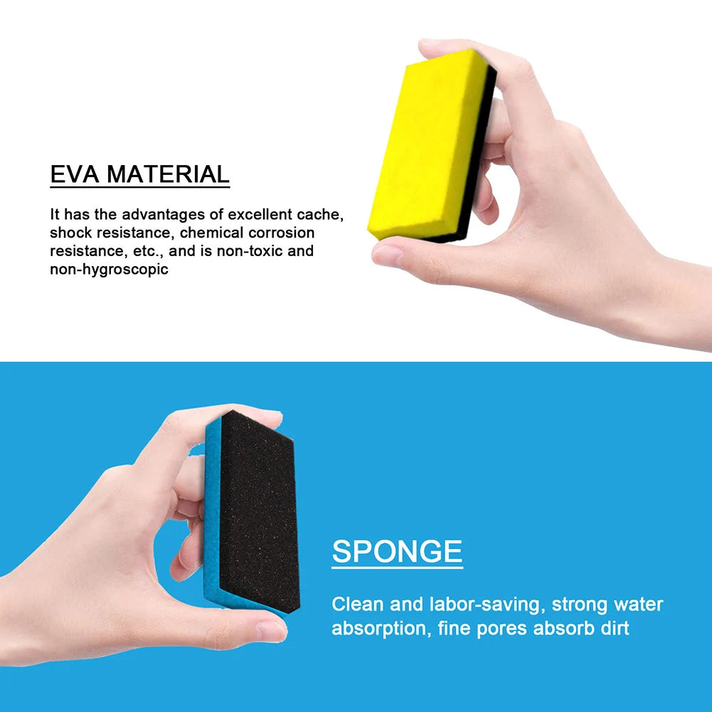 1PC Foam Sponge Applicator For Pads Car Buffing Polish Wax Car Glass Cleaning Tool Polish Wax Ceramic Coating Sponges Brushes