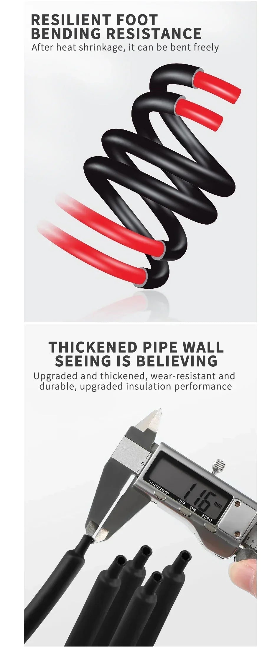 10/50/100/200M 3:1 Heat Shrink Tube With Glue Thermoretractile Heat Shrinkable Tubing Dual Wall Heat Shrink Tubing 2.4MM-25.4MM