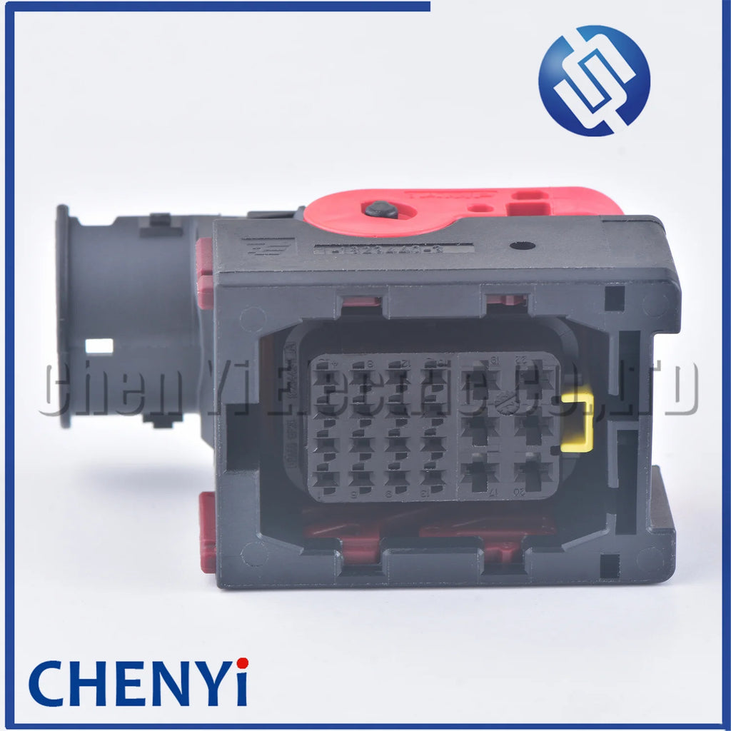 22 Pin ECU Connector Black Waterproof Plug 1-1823449-1 1-1823661-1 1-1823440-3 1-1823441-3 1355233-3 1823442-1 With Pins or lid