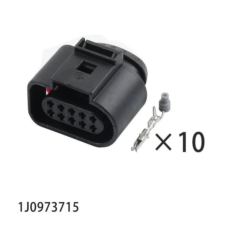 1J0973715 is suitable for Volkswagen Audi fog light radar door lock module harness plug 10p connector with terminal