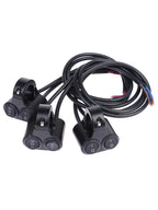 7/8" 22mm Aluminum Alloy 12V Motorcycle Handlebar Control Switch Dual Button Control Headlight Flasher Speaker Switch 2 Choice