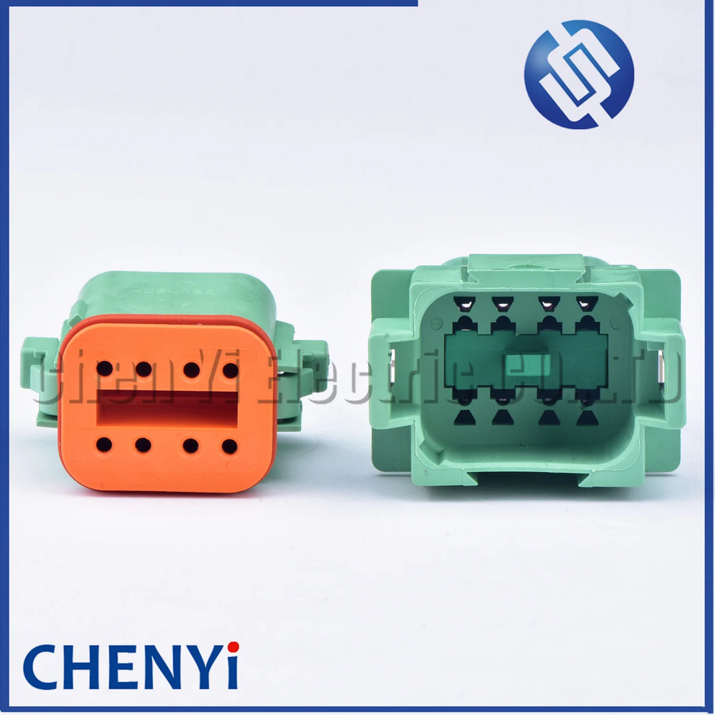 Green 8 Pin Male or Female Auto Waterproof Connector Sealed Plug DT06-8SC DT04-8PC DT06-08SC DT04-08PC with Pin For Deutsch