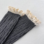 Knitted Lace Thigh High Stockings for Women Girls Casual Long Socks Sexy Tube Legging Lolita Over The Knee Leg Warmer Amagi