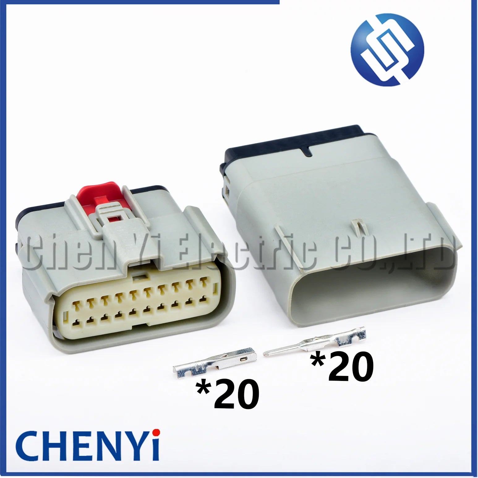 Grey 20 Pin Autowaterproof connector female or male excavator panel Plug With Pins 33472-2749 33472-2249 For JCB