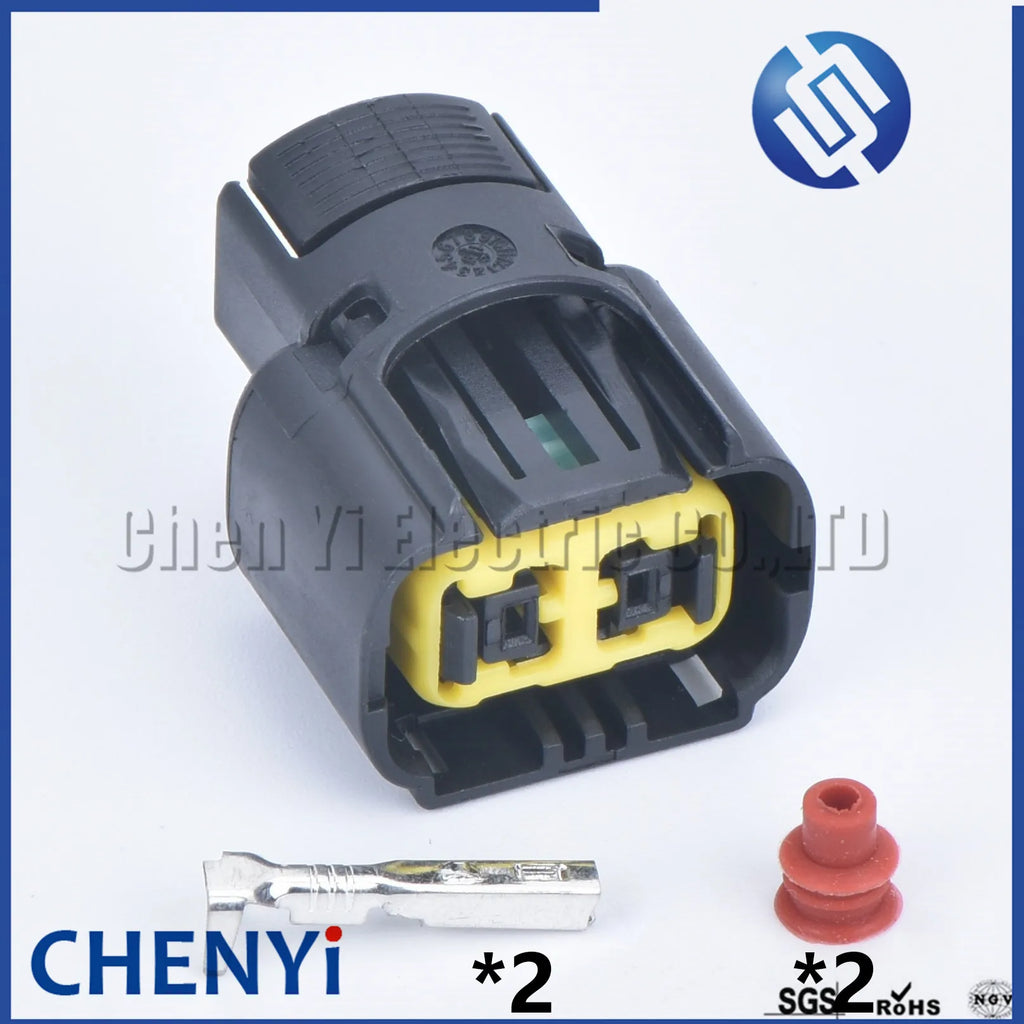 2 Pin Auto waterproof connector Headlight front bumper light plug tail light fog light plug for ford mustang Buick Regal excelle