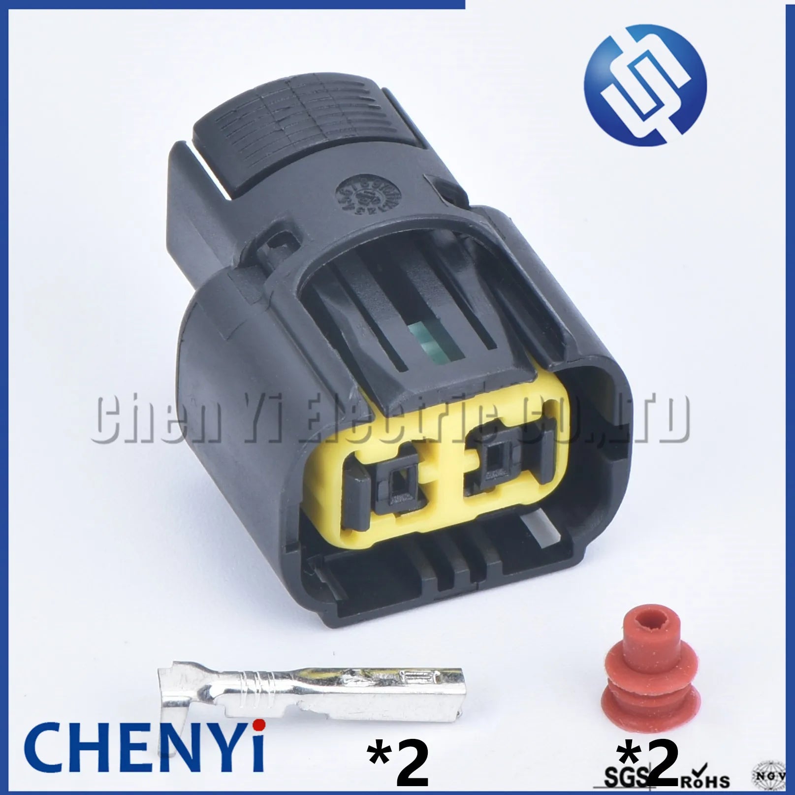 2 Pin Auto waterproof connector Headlight front bumper light plug tail light fog light plug for ford mustang Buick Regal excelle