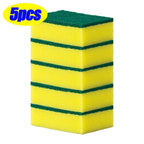 5-50PCS Double-sided Cleaning Sponges Magic Super Absorbent Pan Pot Dishwashing Scouring Pad Wipe Household Kitchen Clean Amagi