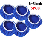 5-10inches Car Waxing Sleeves Microfiber Polisher Lint-free Cloth Covers Polishing Hood Car Paint Care Cleaning Maintenance Tool