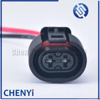 1 pcs 2 Pin Female Auto Waterproof ABS Sensor Plug Sealed Cable Connector 357973202 For 6N0927997 with 15cm 18AWG wire