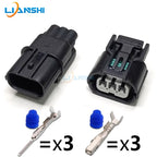 Automotive waterproof connector, two-hole wiring harness connector, 4p turn signal sensor plug, 6-core headlight LED driver plug