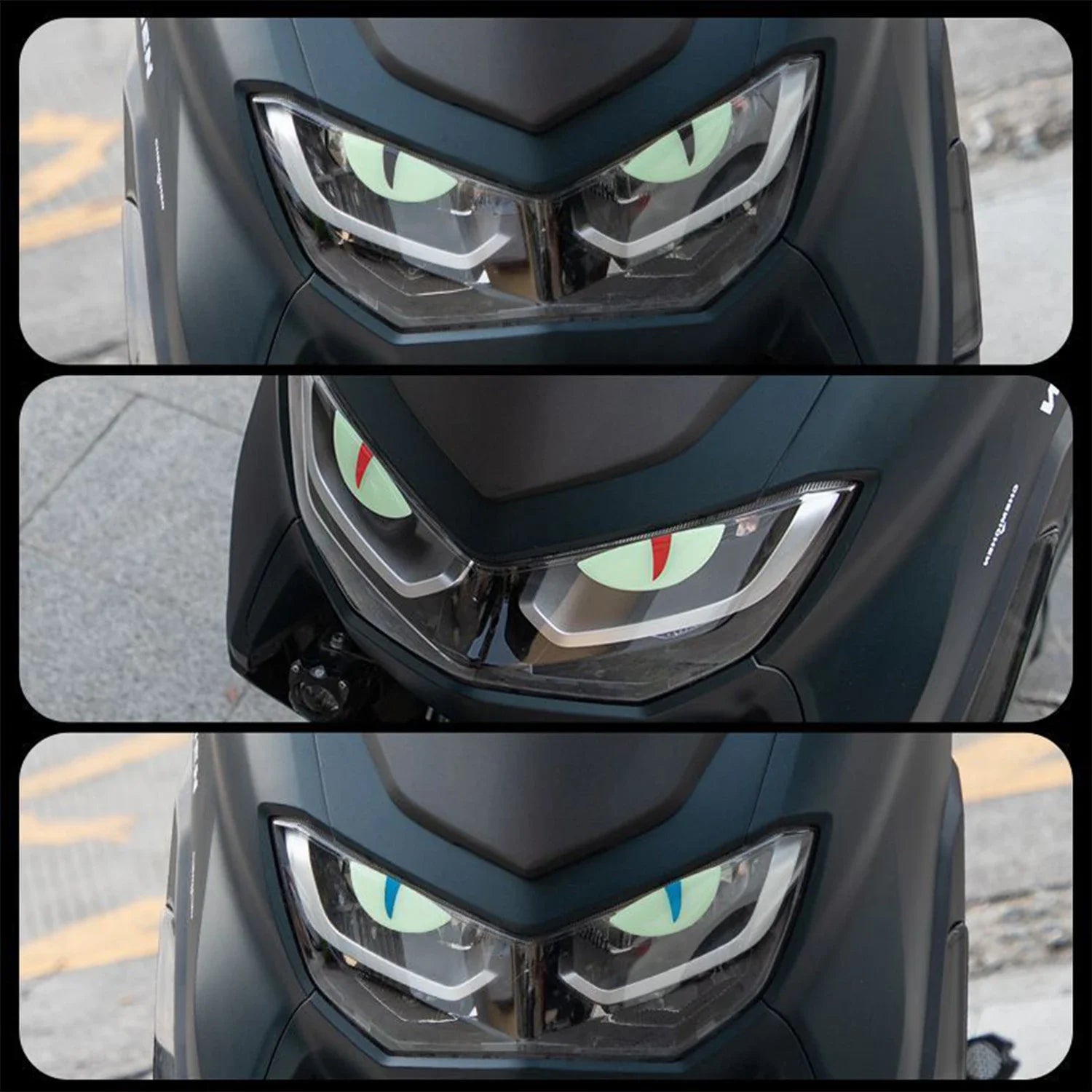 Funny Luminous Sticker Motorcycle Headlight Scooter Stickers for Vespa 300 GTS Accessories PX Sprint Primavera LX 125 50 Special