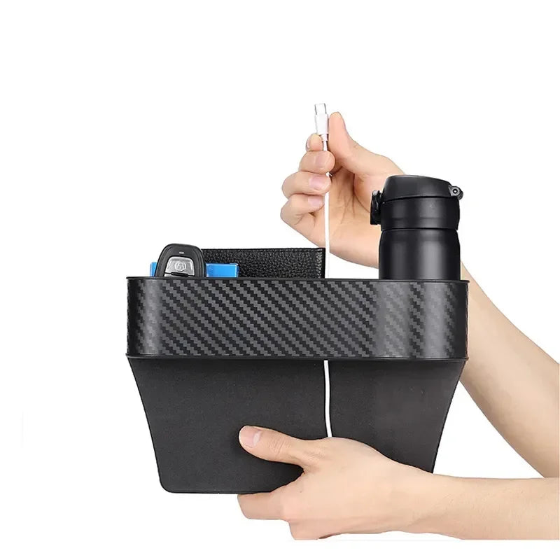 Car Seat Organizer Crevice Storage Box Multifunction Gap Slit Filler Holder For Wallet Phone Slit Pocket Cars Accessories Tools