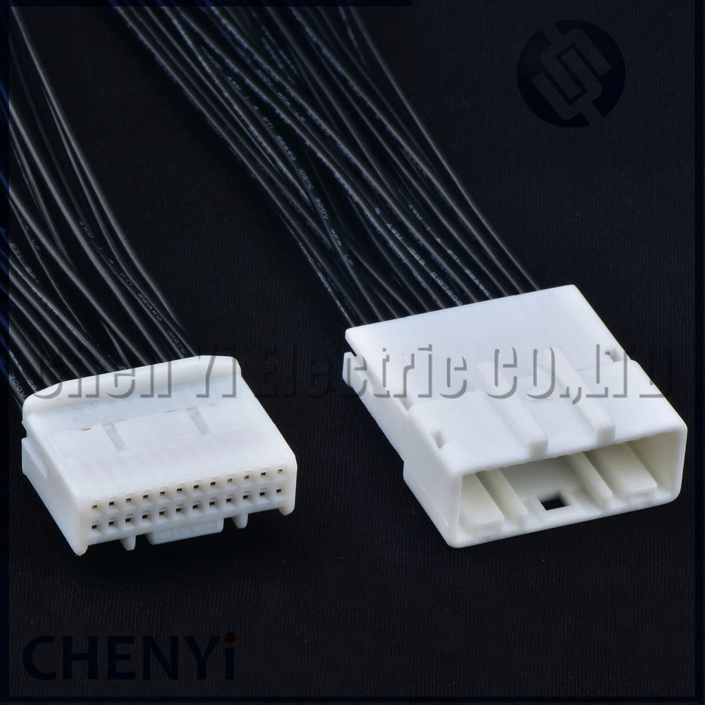 24 Pin Automotive Audio Navigation host Connector Socket Wire harness Plug 1473413-1 1376103-1 1318917-1 For Toyota Nissan Buick