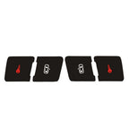 Door Lock Window Switch Button Repair Sticker For A3 8P 2004-2008 Radio Clima For ESP Headlight Button Repair Worn Knob Switch
