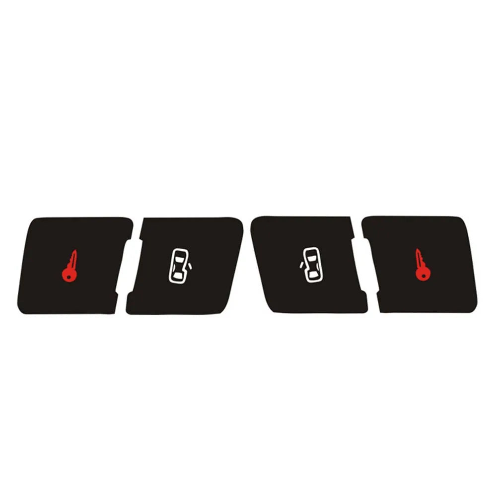 Door Lock Window Switch Button Repair Sticker For A3 8P 2004-2008 Radio Clima For ESP Headlight Button Repair Worn Knob Switch
