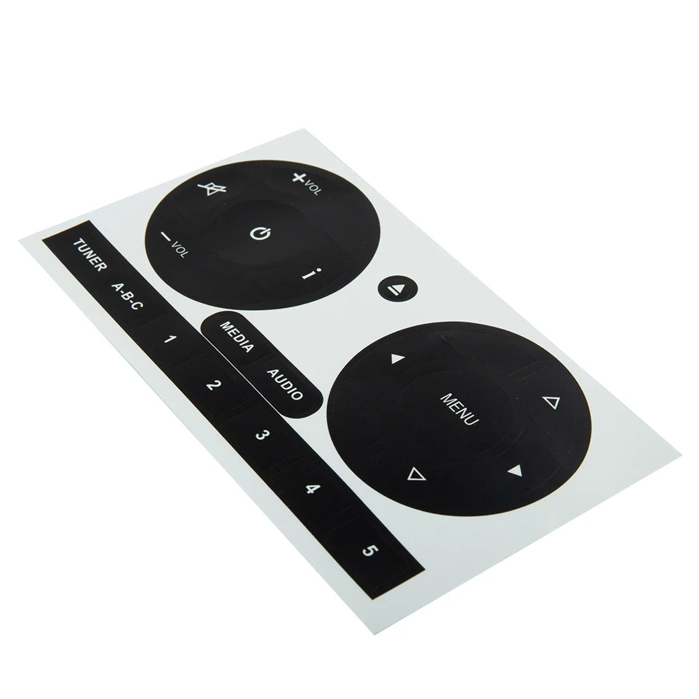 Radio Stereo Worn Peeling Button Repair Kit Decals Stickers For Fiat 500 2011 To 2016 CD Radio Audio Button Repair Stickers